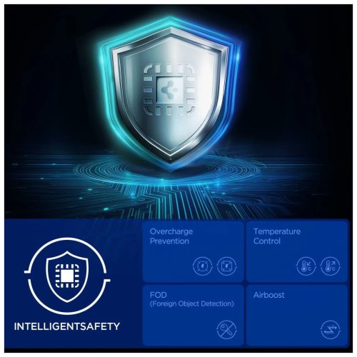 SPIGEN ESSENTIAL EF302MOQ Qi2.2 2IN1 MAGNETIC MAGSAFE vezeték nélküli töltő fekete