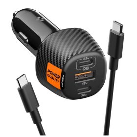 SPIGEN ESSENTIAL EV1133 3-PORT autós töltő 113W fekete