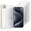 Temperált üvegfólia Tech-Protect Bundle 10-PACK iPhone 15 Pro Max készülékhez átlátszó