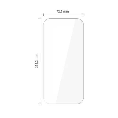 Temperált üvegfólia Tech-Protect Bundle 10-PACK iPhone 15 Pro Max készülékhez átlátszó