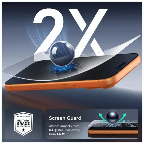 Temperált üvegfólia Tech-Protect Bundle 10-PACK iPhone 15 Pro Max készülékhez átlátszó