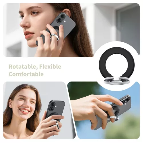 TECH-PROTECT MMR500 mágneses MAGSAFE telefonos gyűrű fekete