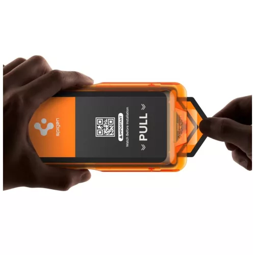 Edzett üveg kijelzővédő Spigen ALM GLAS.TR SLIM 3-PACK iPhone 17 készülékhez átlátszó