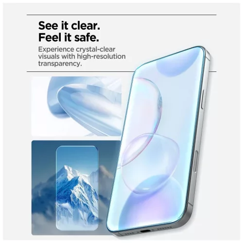 Spigen edzett üvegfólia ALM GLAS.TR SLIM 3-PACK iPhone 17 Pro készülékhez átlátszó