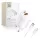 TECH-PROTECT NCA45W-GAN 2-PORT HÁLÓZATI TÖLTŐ PD 45W / QC3.0 + LIGHTNING CABLE fehér