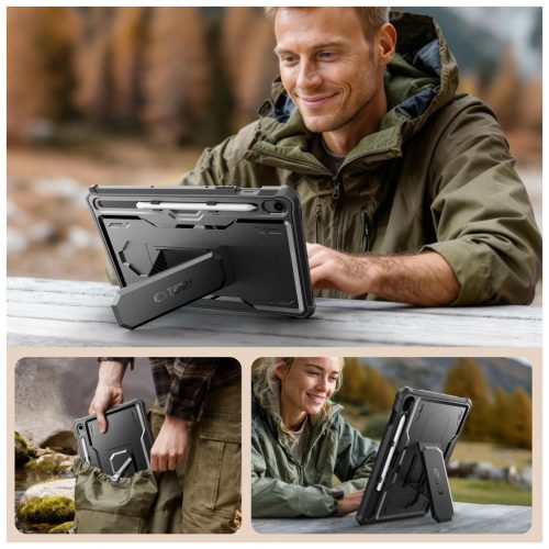 TECH-PROTECT KEVLAR PRO Galaxy Tab S9 11.0 / S10 FE / S10 LITE 10.9 tok készülékhez X710 / X716B / X520 / X526 / X400 / X406B fekete