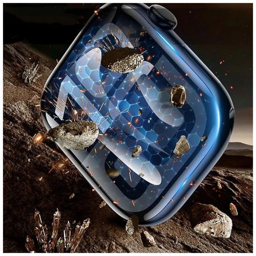 TECH-PROTECT EASY SET FLEX+ hibrid üvegfólia 3 PACK Apple Watch S10 / S11 46mm készülékhez fekete