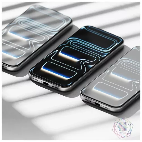 RINGKE EASY SLIDE anti-reflektív edzett üveg iPhone 17 Pro készülékhez átlátszó
