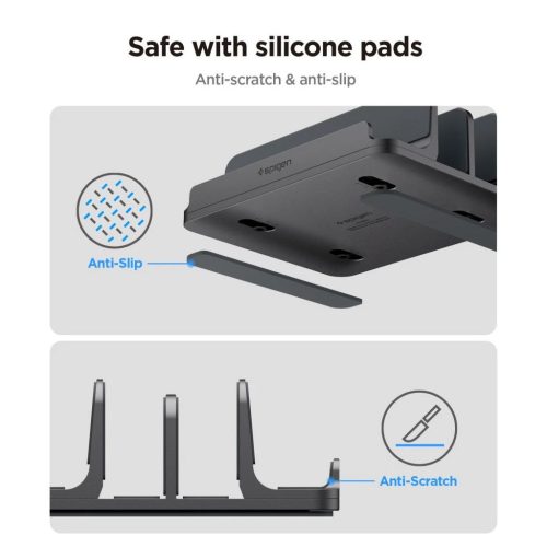 SPIGEN LD208S4 függőleges laptop állvány űrszürke