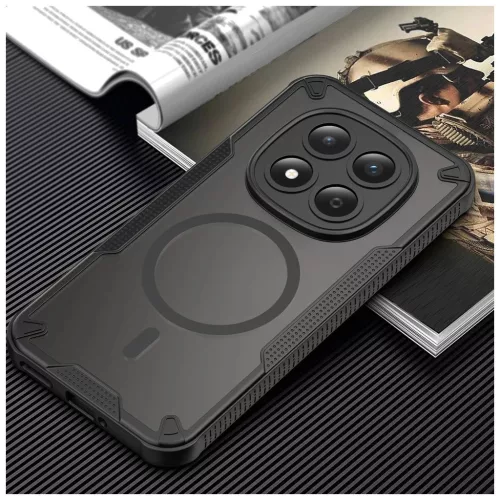 TECH-PROTECT RUGGED SHIELD MagSafe tok Xiaomi Redmi Note 15 Pro 5G készülékhez matt fekete