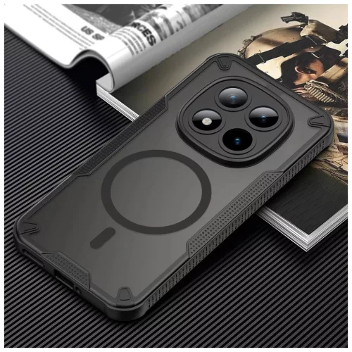TECH-PROTECT RUGGED SHIELD MAGSAFE tok Xiaomi Poco M8 Pro / Redmi Note 15 Pro+ Plus 5G készülékhez matt fekete