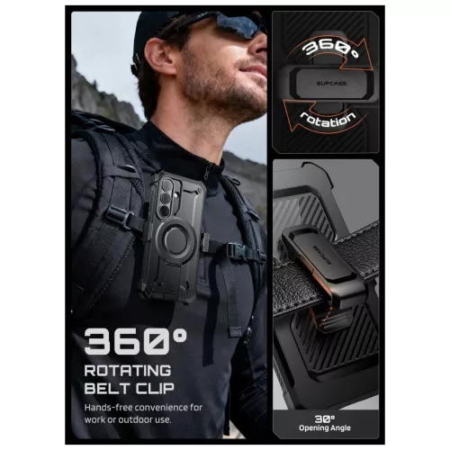 SUPCASE UNICORN BEETLE PRO MAG MAGSAFE 2-SET tok – GALAXY S26+ PLUS készülékhez – fekete