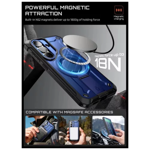 SUPCASE UNICORN BEETLE PRO MAG MAGSAFE tok 2-SET Samsung Galaxy S26 készülékhez kobalt