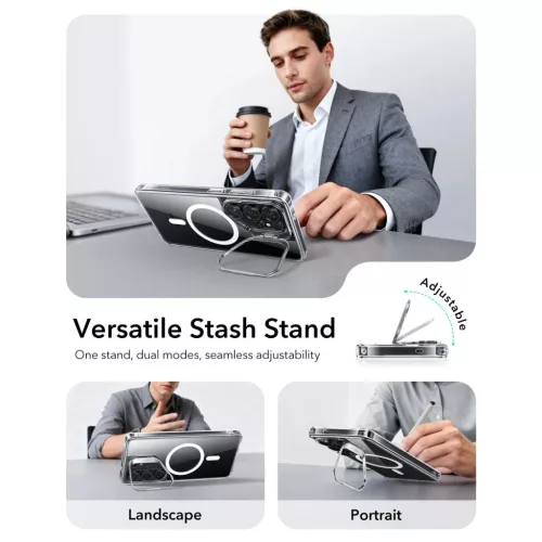 ESR CLASSIC HYBRID KICKSTAND MAGSAFE tok – Samsung Galaxy S26 készülékhez Ultra Clear