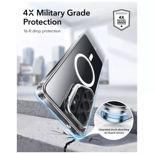 ESR CLASSIC HYBRID KICKSTAND MAGSAFE tok – Samsung Galaxy S26 készülékhez Ultra Clear