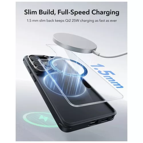 ESR Classic Hybrid állványos MagSafe tok Galaxy S26 készülékhez Ultra Clear / fekete