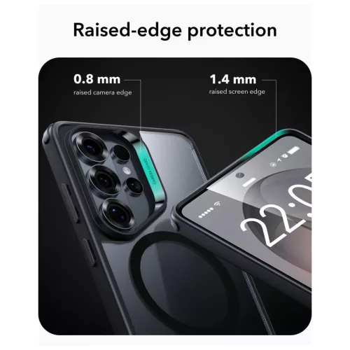 ESR CLASSIC HYBRID MAGSAFE Galaxy S26 készülékhez tok Ultra Clear fekete