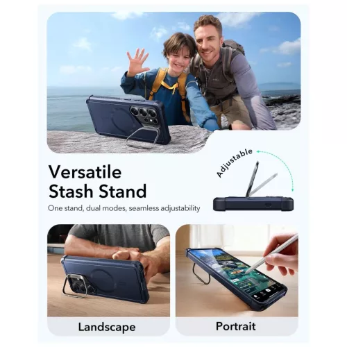 ESR CYBER TOUGH KICKSTAND MAGSAFE tok Samsung Galaxy S26 Ultra készülékhez – kék