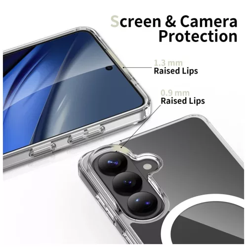 TECH-PROTECT FLEXAIR HYBRID MagSafe tok Samsung Galaxy S26 készülékhez átlátszó
