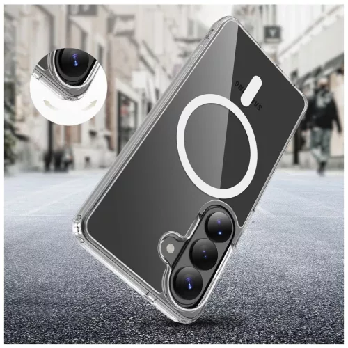 TECH-PROTECT FLEXAIR HYBRID MAGSAFE tok, Galaxy S26+ Plus készülékhez, átlátszó