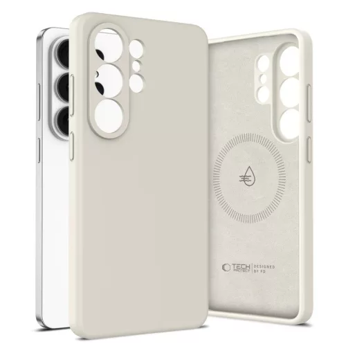 TECH-PROTECT Silikon MagSafe tok Galaxy S26 Ultra készülékhez – Cosmic Latte