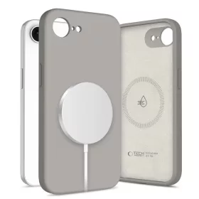   TECH-PROTECT MagSafe szilikon tok iPhone 16E/17E készülékhez kőszürke