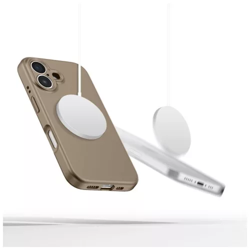 TECH-PROTECT szilikon MagSafe tok IPHONE 16E/17E készülékhez csokoládébarna