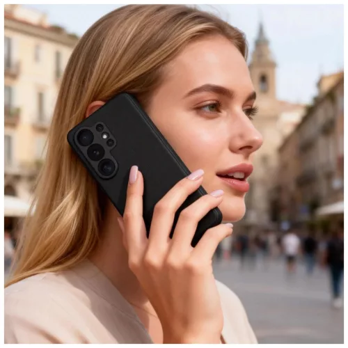 Tech-Protect Smart Wallet tok Galaxy S26 Ultra készülékhez matt fekete