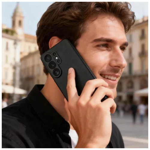 Tech-Protect Smart Wallet tok Galaxy S26 Ultra készülékhez matt fekete