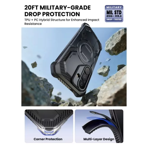 SUPCASE IBLSN ARMORBOX MAG MAGSAFE tok Samsung Galaxy S26 készülékhez, fekete