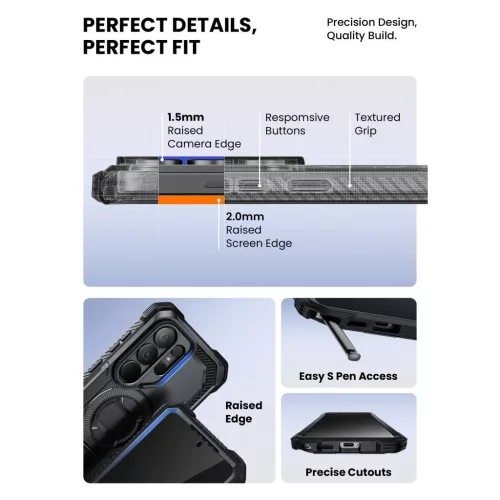SUPCASE IBLSN ARMORBOX CLIP MAG MAGSAFE GALAXY S26 készülékhez tok ULTRA fekete