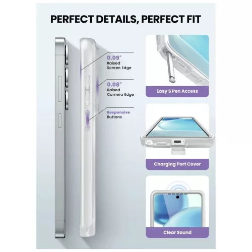 SUPCASE Cosmo Mag MagSafe tok Samsung Galaxy S26 Ultra készülékhez Frost Clear