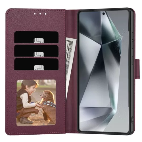 Tech-Protect pénztárcatok Samsung Galaxy S26 Ultra készülékhez bordó