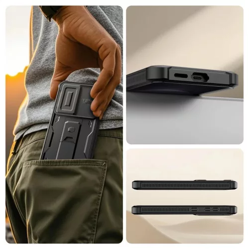 TECH-PROTECT Kevlar Cam+ 2-SET Galaxy S26 készülékhez tok fekete