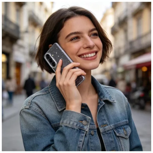 TECH-PROTECT Flexair tok Samsung Galaxy A57 5G készülékhez csillámos