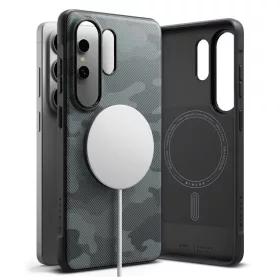   Ringke Onyx mágneses MagSafe tok Samsung Galaxy S26 Ultra készülékhez fekete terepmintás