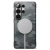 Ringke Onyx mágneses MagSafe tok Samsung Galaxy S26 Ultra készülékhez fekete terepmintás
