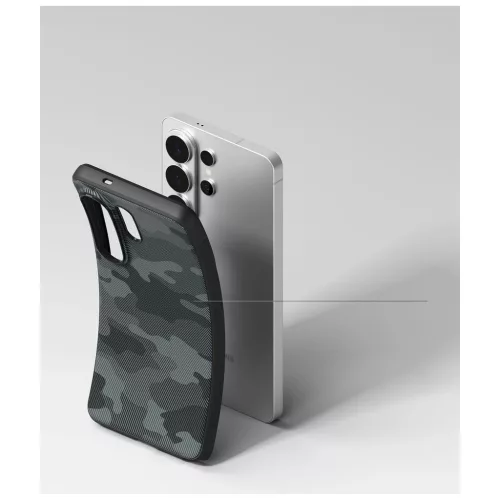 Ringke Onyx mágneses MagSafe tok Samsung Galaxy S26 Ultra készülékhez fekete terepmintás