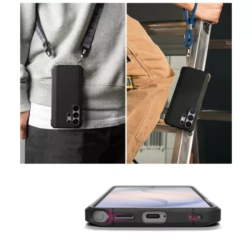 RINGKE ONYX ALFA mágneses MagSafe tok Samsung Galaxy S26 Ultra készülékhez, fekete