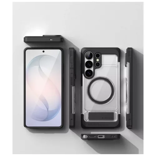RINGKE UX mágneses MagSafe tok Galaxy S26 Ultra készülékhez, átlátszó
