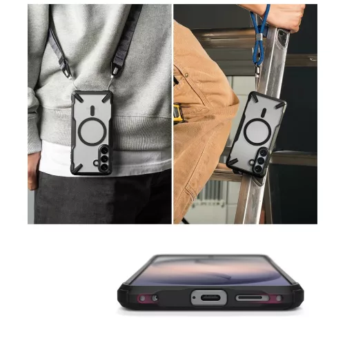 RINGKE FUSION X MAGNETIC MAGSAFE tok Samsung Galaxy S26+ Plus készülékhez fekete