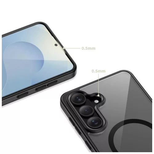 TECH-PROTECT MAGMAT MAGSAFE tok a Galaxy S26+ Plus készülékhez fekete/átlátszó