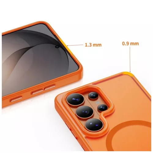 Tech-Protect MagMat MagSafe tok Samsung Galaxy S26 Ultra készülékhez matt narancssárga