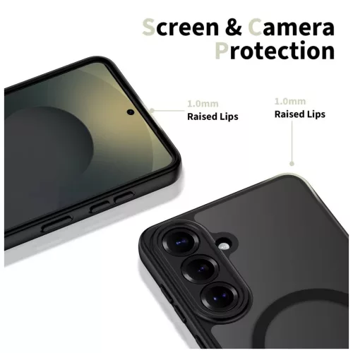 TECH-PROTECT BASICMAG MagSafe tok Samsung Galaxy S26+ Plus készülékhez matt fekete