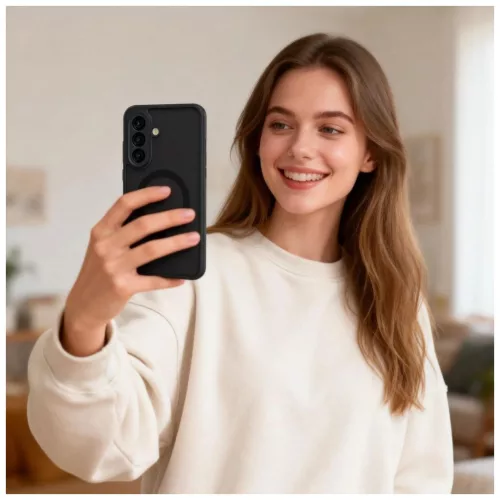 TECH-PROTECT MAGMAT MAGSAFE tok Samsung Galaxy A57 5G készülékhez matt fekete