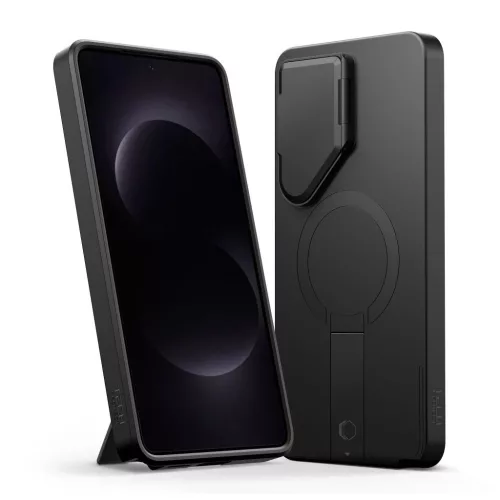 TECH-PROTECT Kevlar Aura MagSafe tok Samsung Galaxy S26 Ultra készülékhez fekete/narancs
