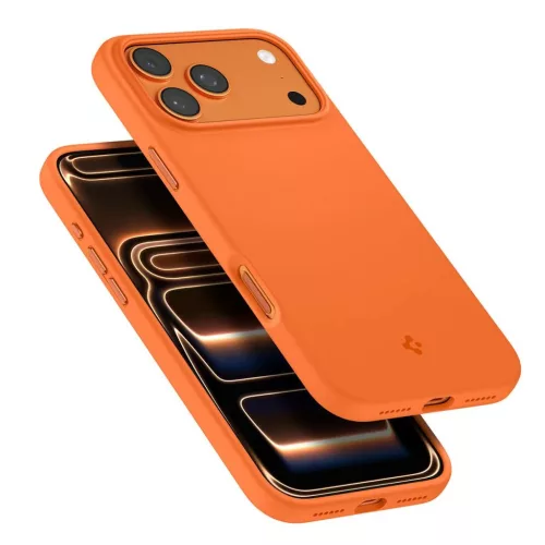 SPIGEN Silicone Fit Mag MagSafe tok iPhone 17 Pro Max készülékhez kozmikus narancs
