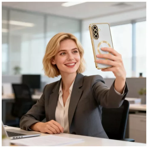 TECH-PROTECT MagFlex MagSafe tok Samsung Galaxy A37 5G készülékhez fényes arany
