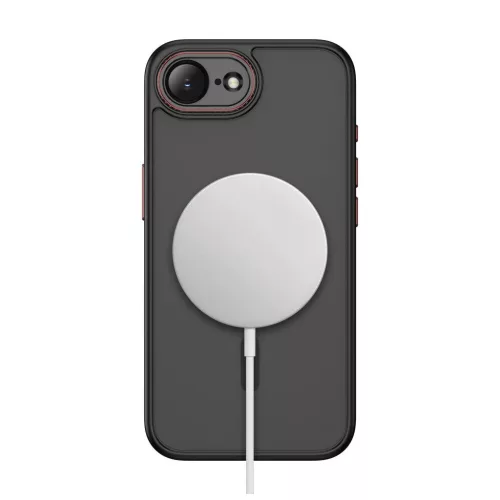 TECH-PROTECT MAGCAM MagSafe tok iPhone 16E/17E készülékhez fekete-piros