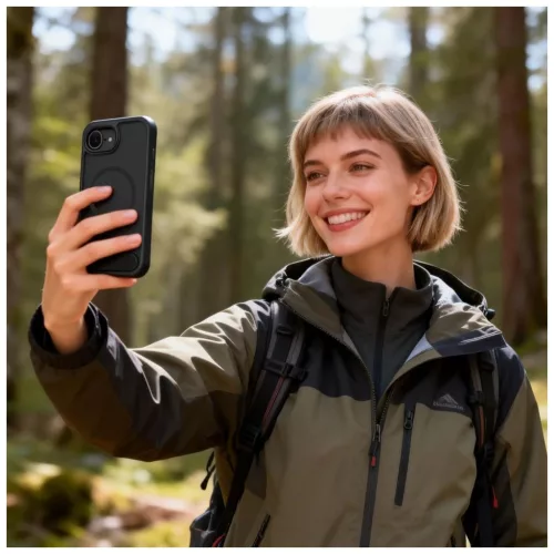 TECH-PROTECT MagRack MagSafe telefontartó iPhone 16E/17E készülékhez matt fekete
